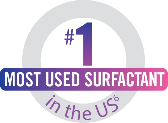 #1 most-used surfactant in the US